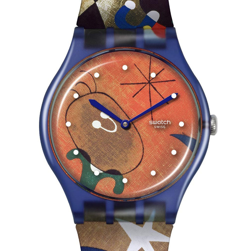 Swatch New Gent Special MIRO'S WOMAN & BIRD IN THE MOONLIGHT SO29Z136