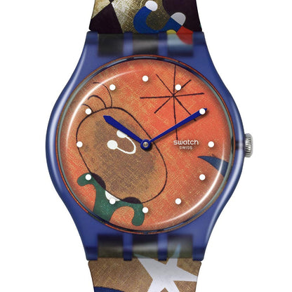 Swatch New Gent Special MIRO'S WOMAN & BIRD IN THE MOONLIGHT SO29Z136