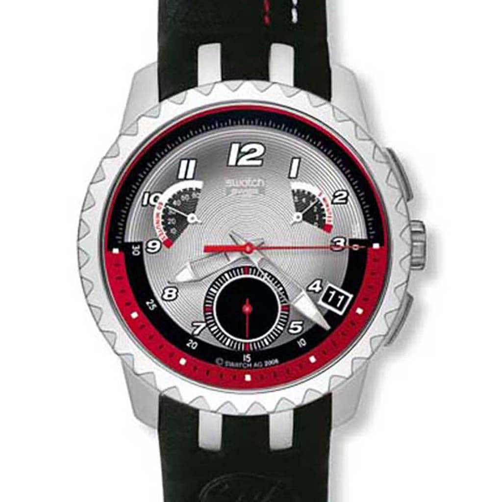 Swatch Irony Retrograde Chrono A view to a kill YRS411