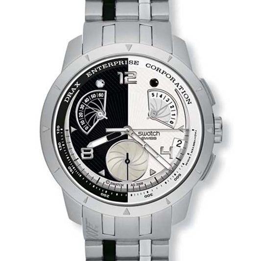 Swatch Irony Retrograde Chrono Moonraker / Hugo Drax YRS410G