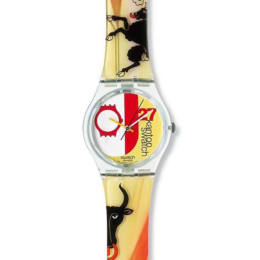 27 EME CANTON SWATCH JAUNE