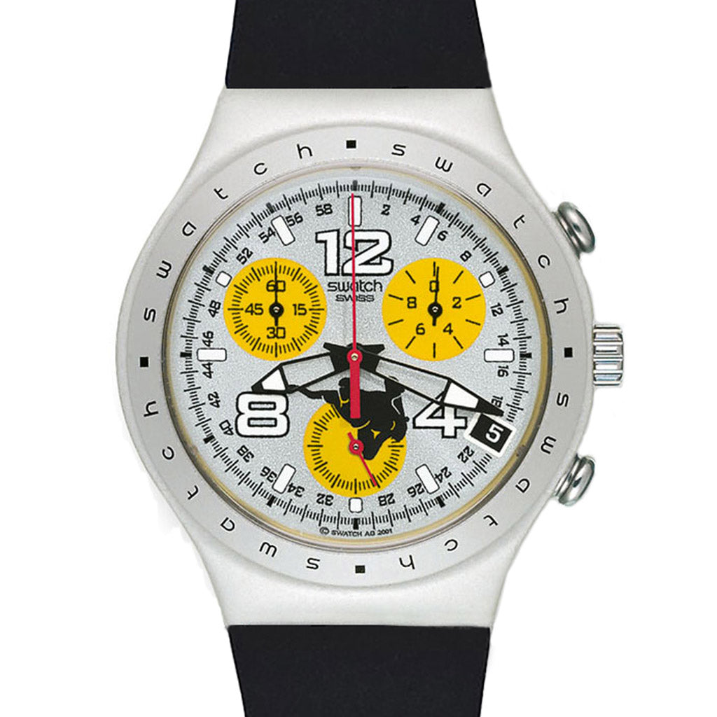 Swatch Irony Chrono ANDY MAC RUBBER YCS4019V