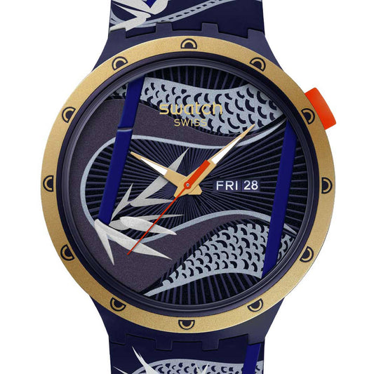 Swatch Big Bold Blue and Golden - Chinese New Year 2025 - SB05Z700