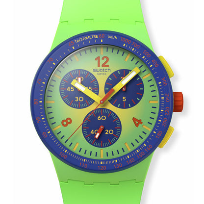 Swatch Chrono Plastic FLOWING FRESHLY SUSG101