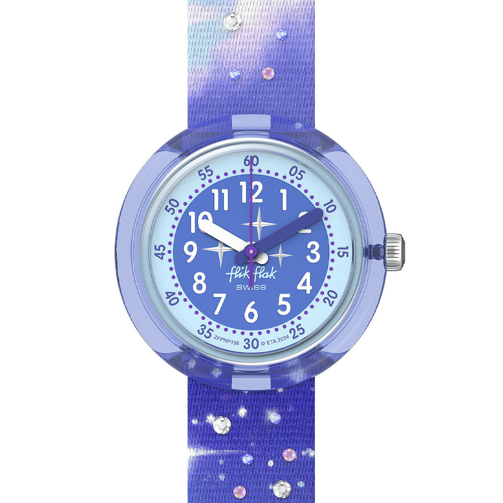 Flik Flak Kinderuhr Mystic Clouds ZFPNP158
