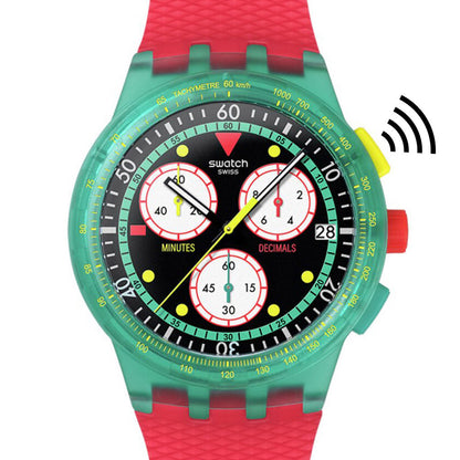 Swatch Chrono Plastic NEON EMERALD CHRONO PAY! SUSG102-6000