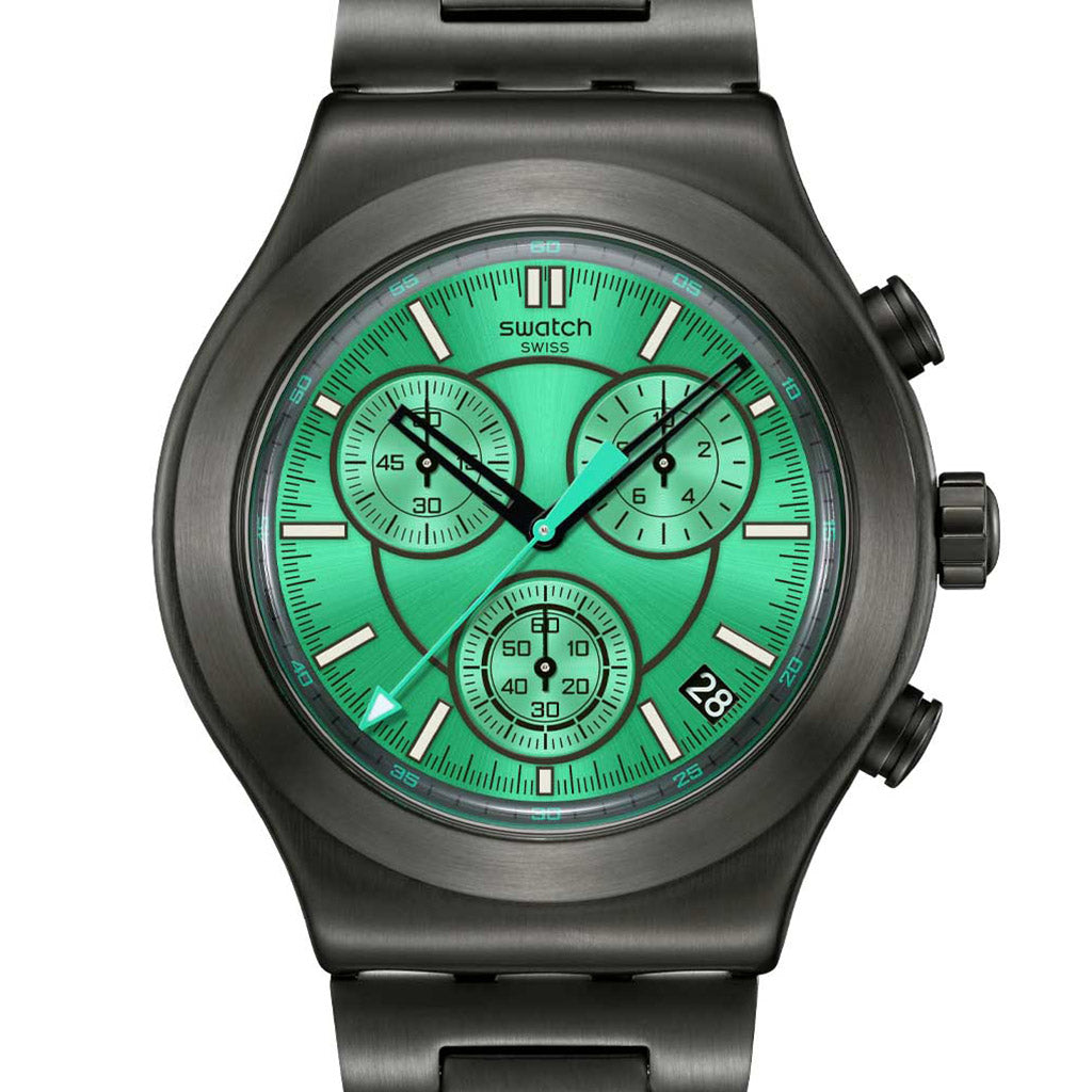 Swatch Irony New Chrono Obsessively Obsidian YVM407G