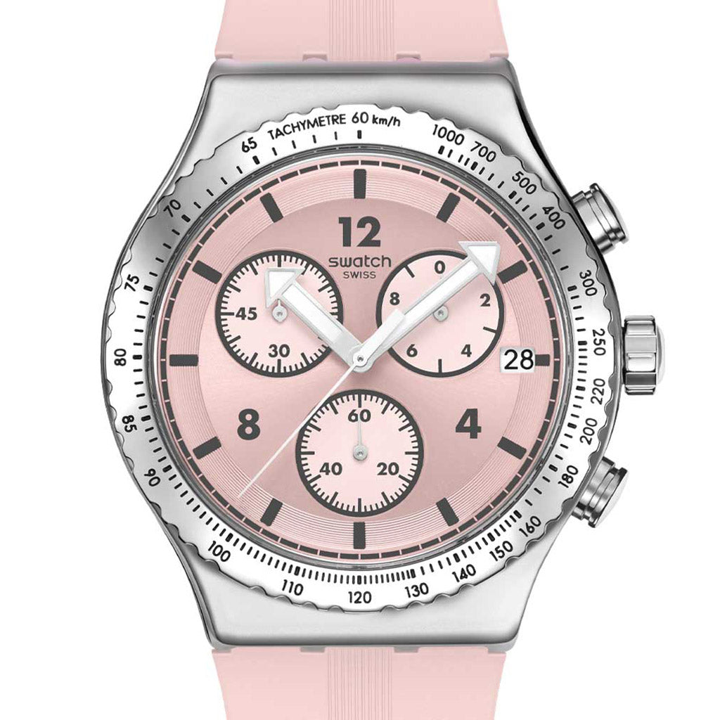 Swatch Irony New Chrono Poppingly Pink YVS532