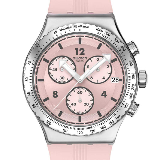 Swatch Irony New Chrono Poppingly Pink YVS532