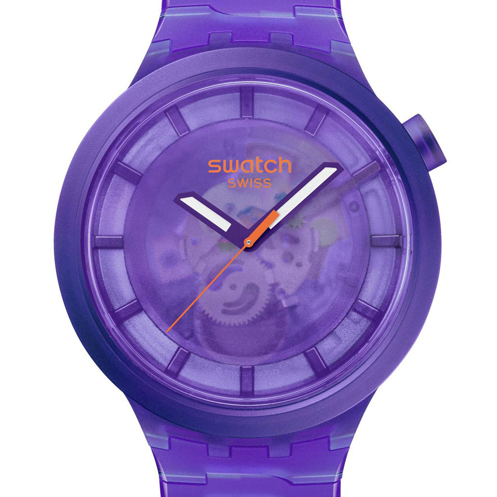 Swatch Big Bold Biosourced Purple Joy SB05V103