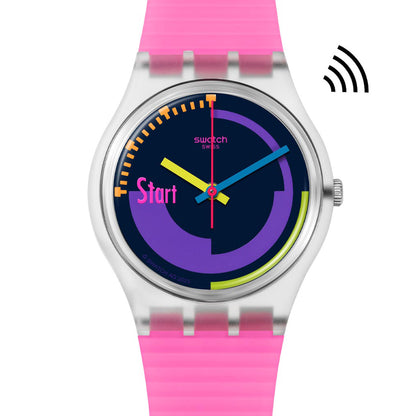 NEON PINK PODIUM PAY!