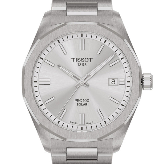 Tissot PRC 100 Solar 39 mm Quartz Silver Steel T1514221103100