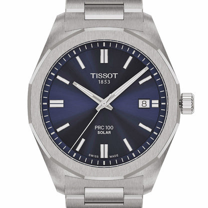 Tissot PRC 100 Solar 39 mm Quartz Blue T1514221104100