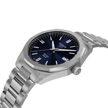 Tissot PRC 100 Solar 39MM Blue Metal Silver