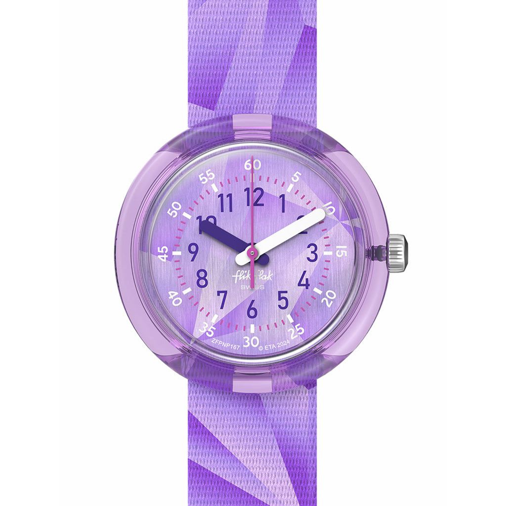 Flik Flak Kinderuhr PURPLE PRISM ZFPNP167