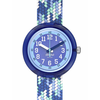 Flik Flak Kinderuhr BRAID IN BLUE ZFPNP169