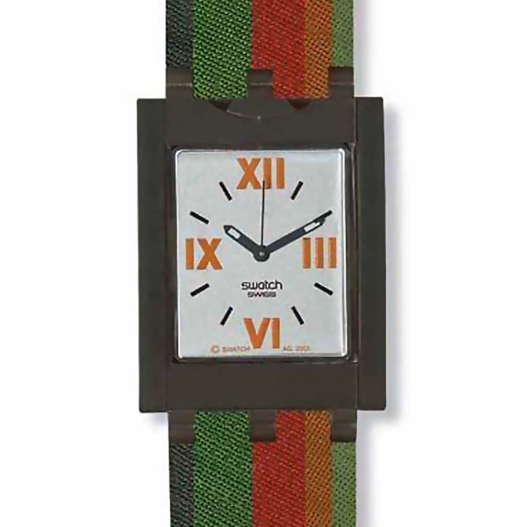 Swatch Turnover Along the Stripes SUFM100