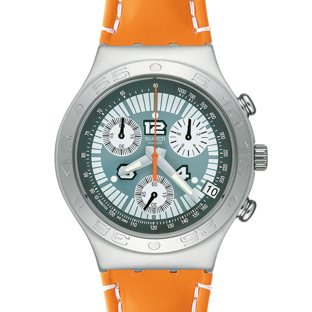 Swatch Irony Chrono Arancione Di Sera YCS4023