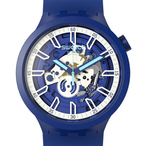 Swatch Big Bold Iswatch Blue SB01N102