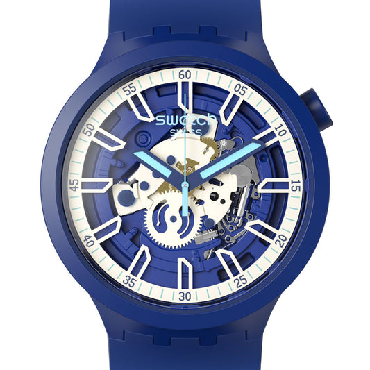 Swatch Big Bold Iswatch Blue SB01N102