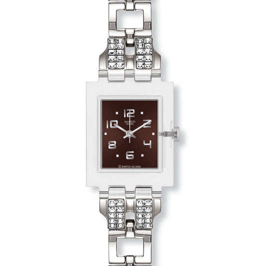 Swatch Square Be Found Brown SUBM102CG