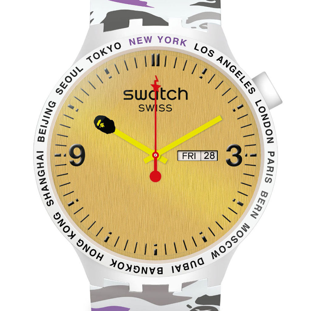 Swatch x Bape Big Bold Bape NYC Edition - Limitiert SO27Z702S