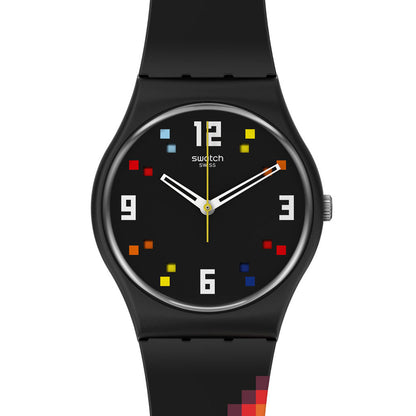 Swatch Gent Black Caraousel Squares SO28B705