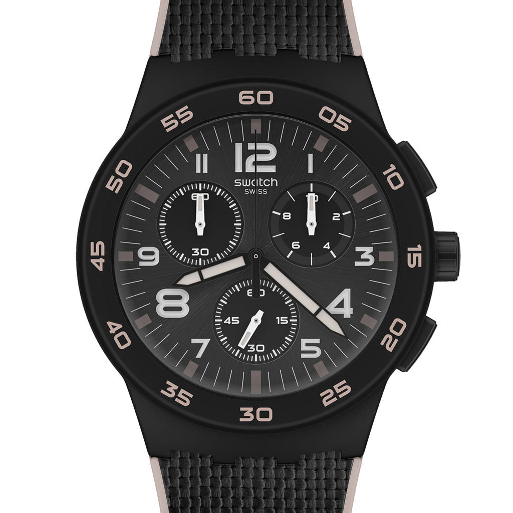 Swatch Plastic Chrono Black Cord SUSB106