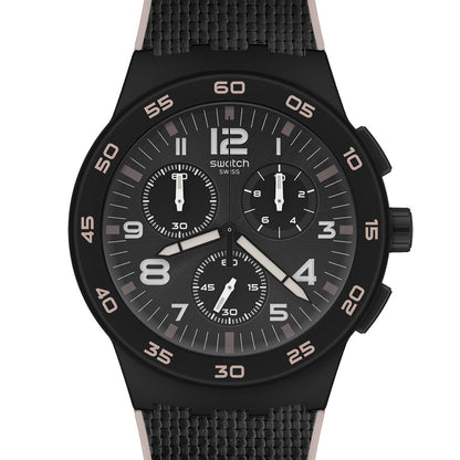 Swatch Plastic Chrono Black Cord SUSB106