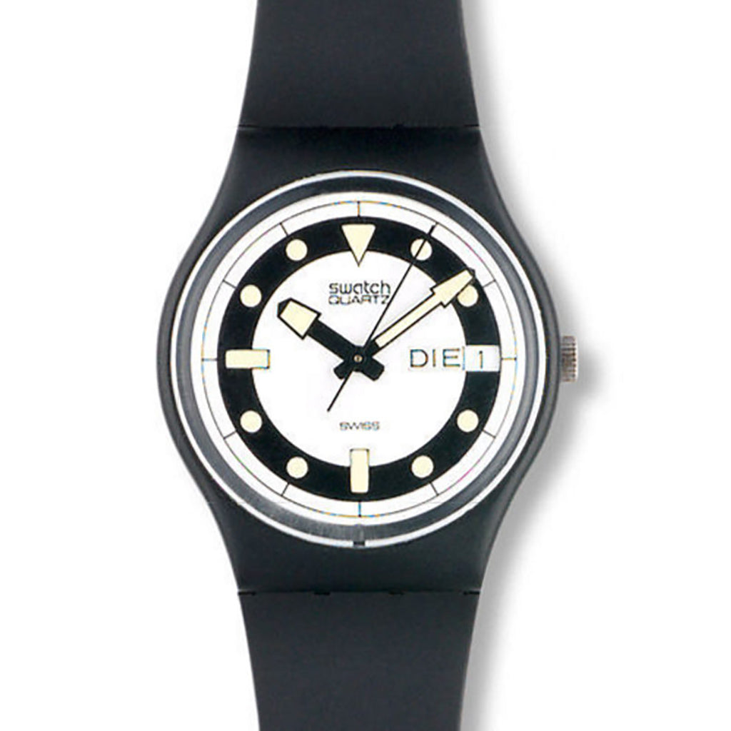 Swatch Gent Black Divers GB704