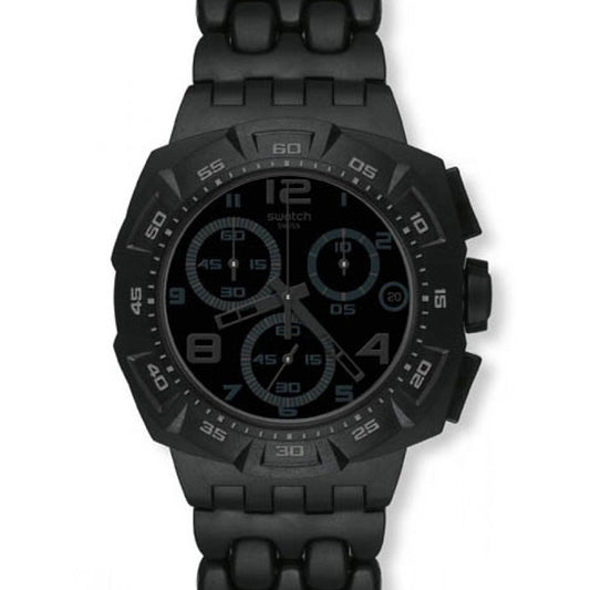 Swatch New Chrono Plastic BLACK DUNES GREY SUIB413