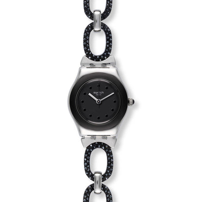 Swatch Irony Lady Black Glitter YSS293G