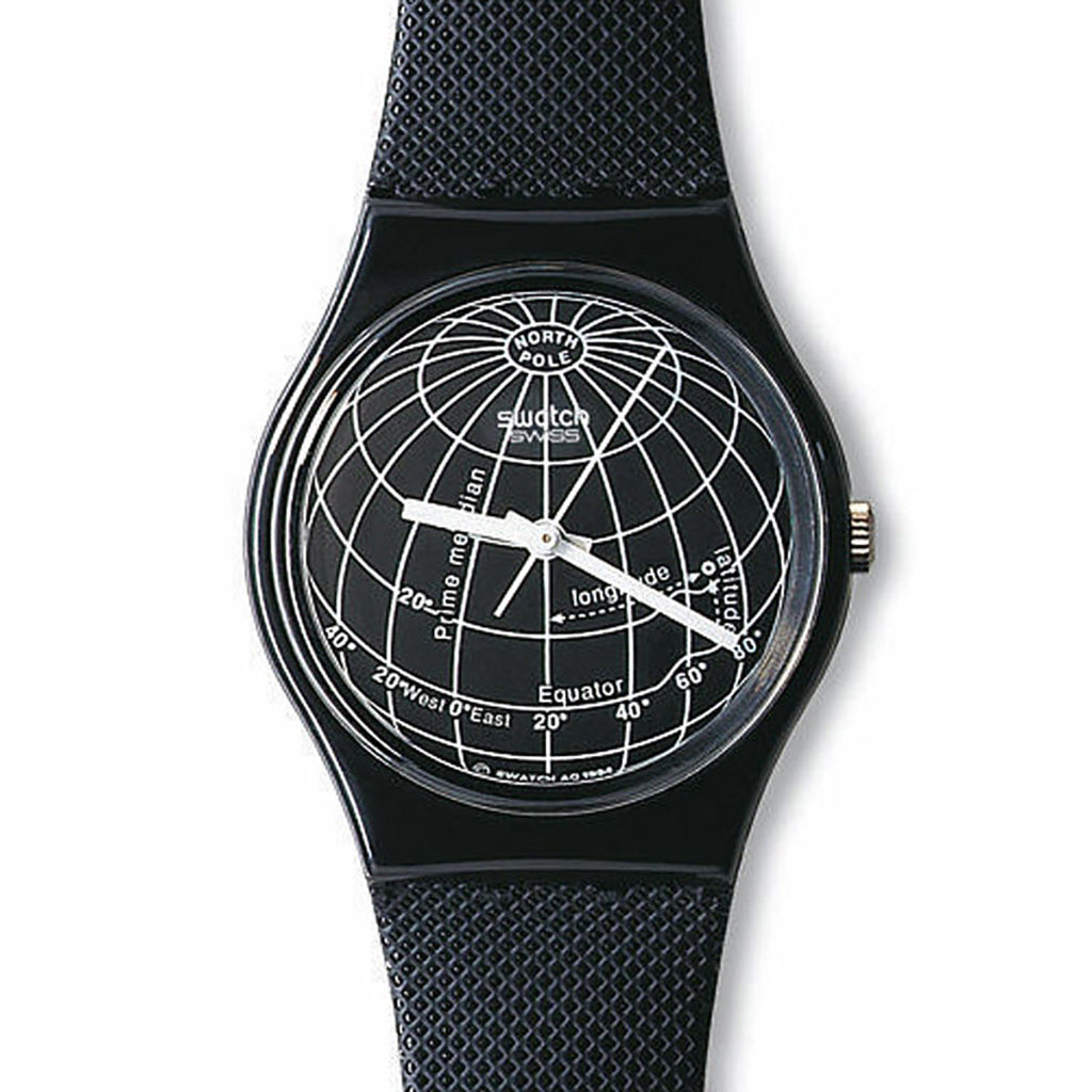 Swatch Gent Black Globe GB164