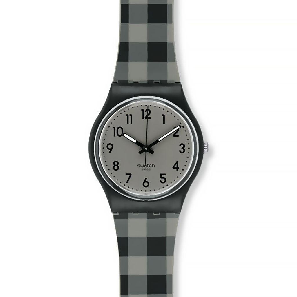 BLACK & GREY CHECKED