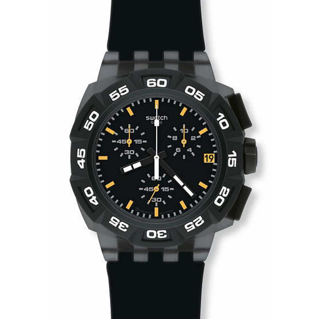 Swatch New Plastic Chrono BLACK HERO SUIB414