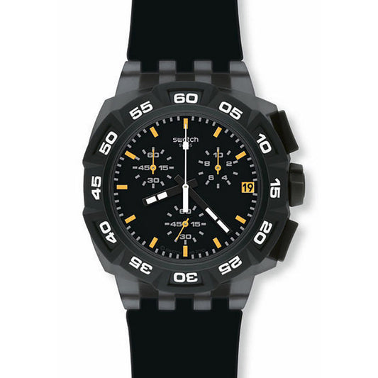 Swatch New Plastic Chrono BLACK HERO SUIB414