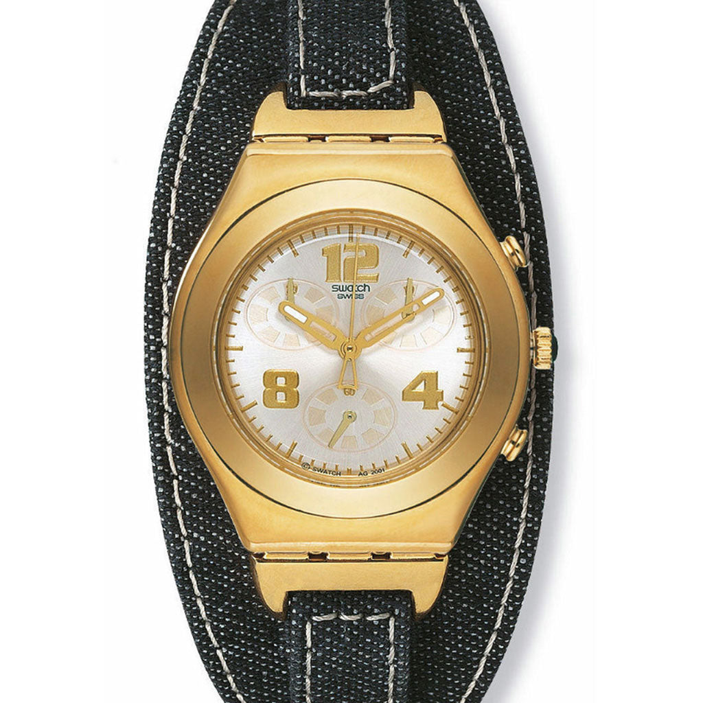 Swatch Irony Midi Chrono Black Jeans YMG100