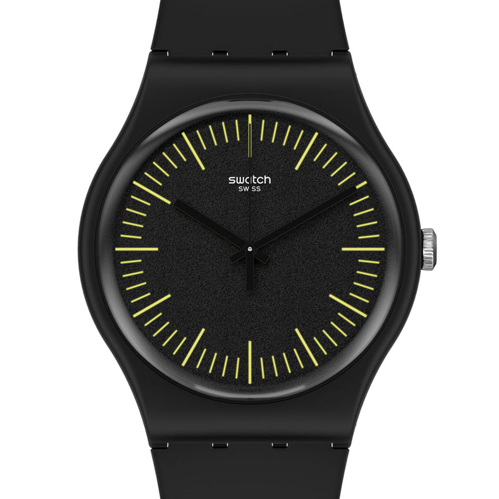 Swatch Originals New Gent Blacknyellow SUOB184
