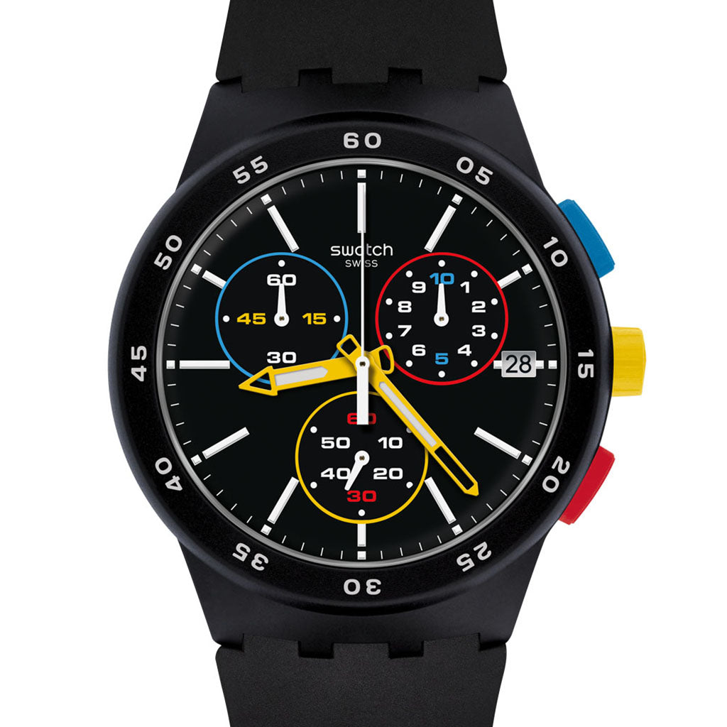 Swatch Originals Chrono Plastic Black-One SUSB416