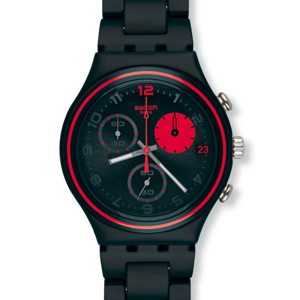 Swatch Irony Chrono BLACK RED CIRCLE YCB4020AG