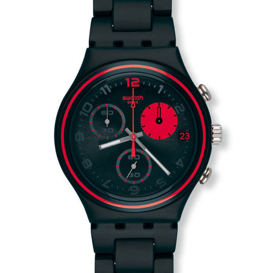Swatch Irony Chrono BLACK RED CIRCLE YCB4020AG