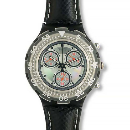 Swatch Aqua Chrono Black Rudder SBB100