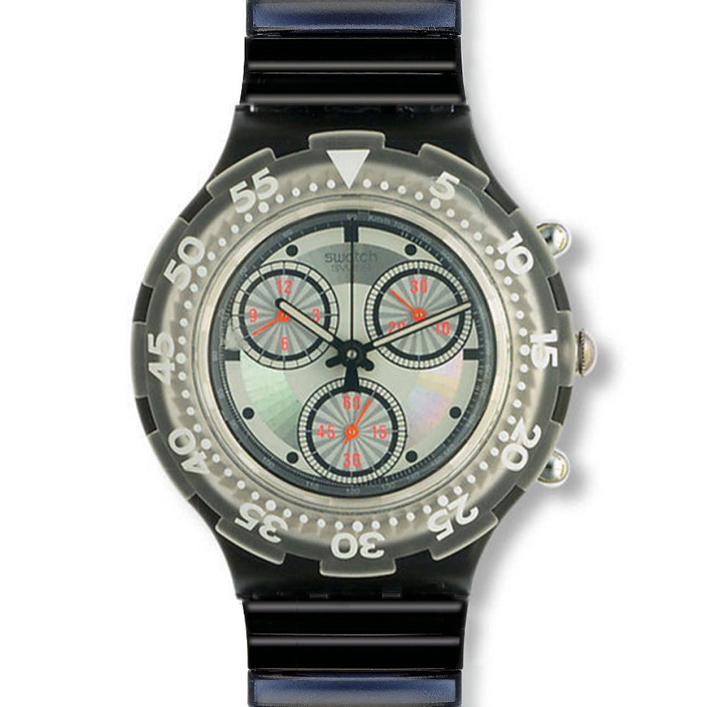 Swatch Aqua Chrono Black Rudder Too SBB100CA/B