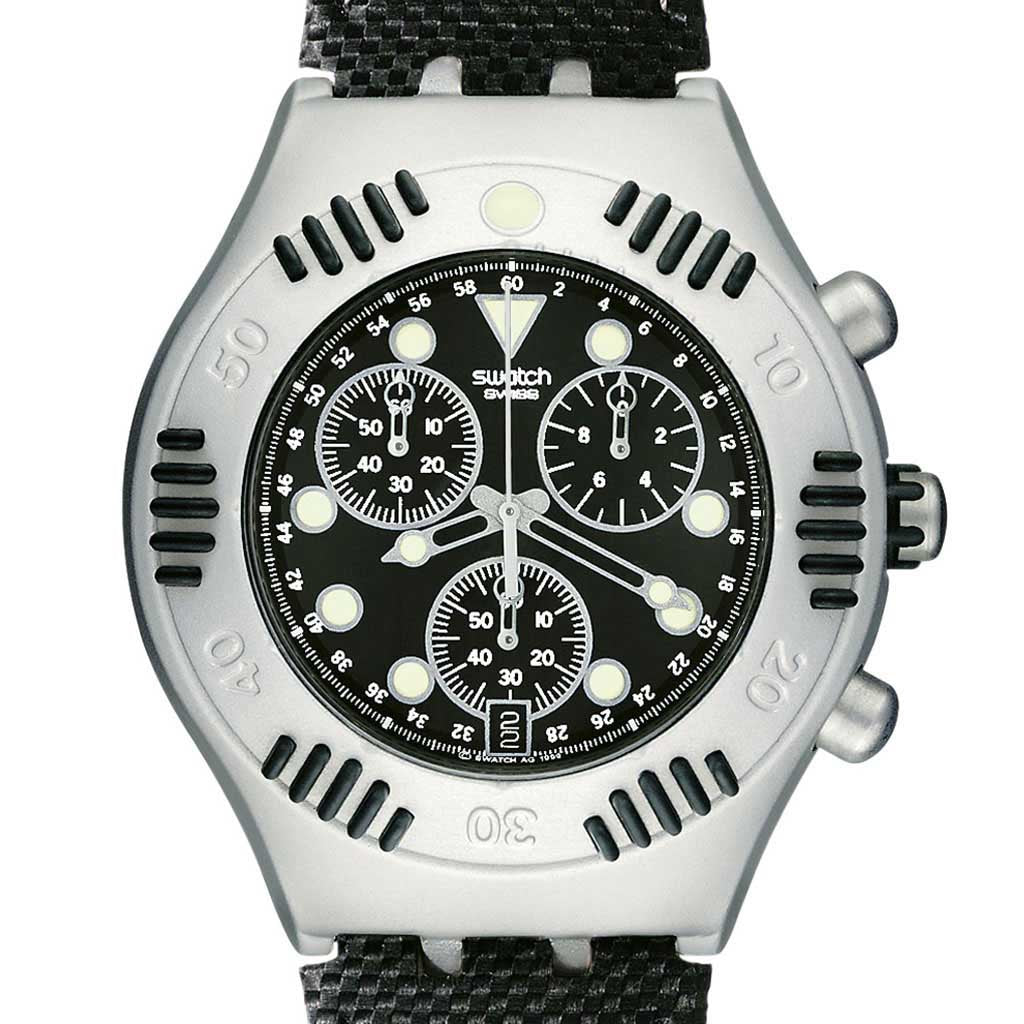 Swatch Irony Scuba 200 Chrono Black Russian YBS4000