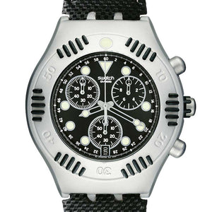 Swatch Irony Scuba 200 Chrono Black Russian YBS4000