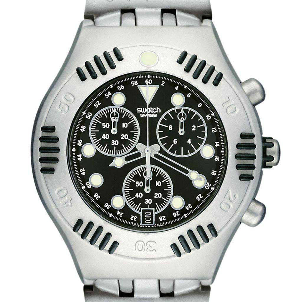 Swatch Irony Scuba 200 Chrono Black Russian YBS4000AG
