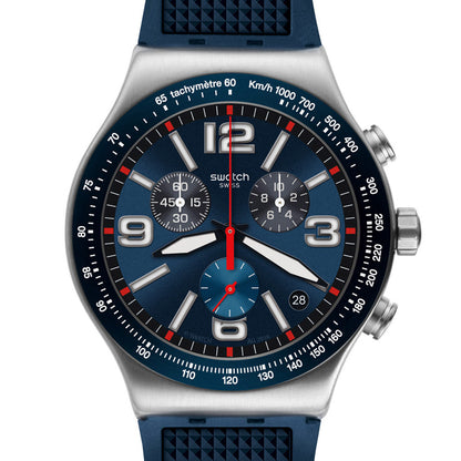 Swatch New Irony Chrono Blue Grid YVS454