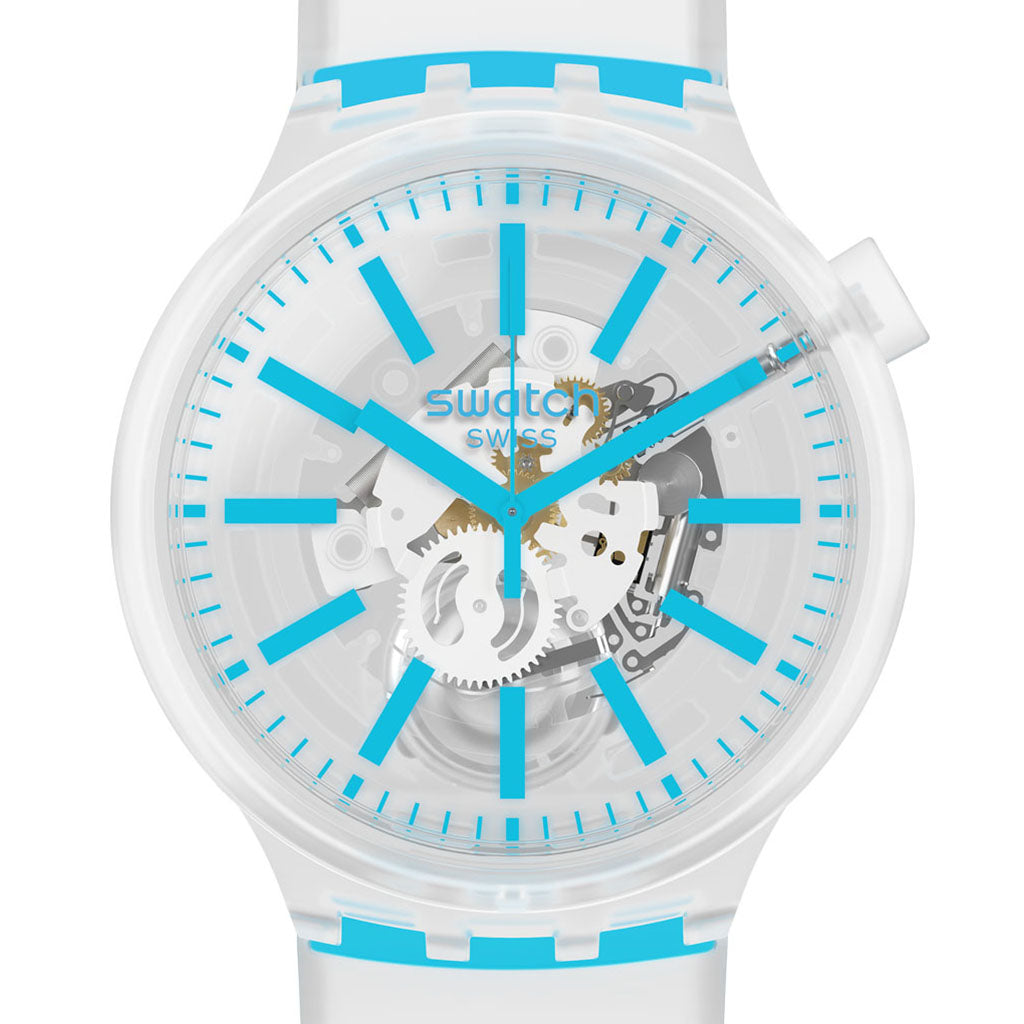 Swatch Big Bold Blueinjelly SO27E105