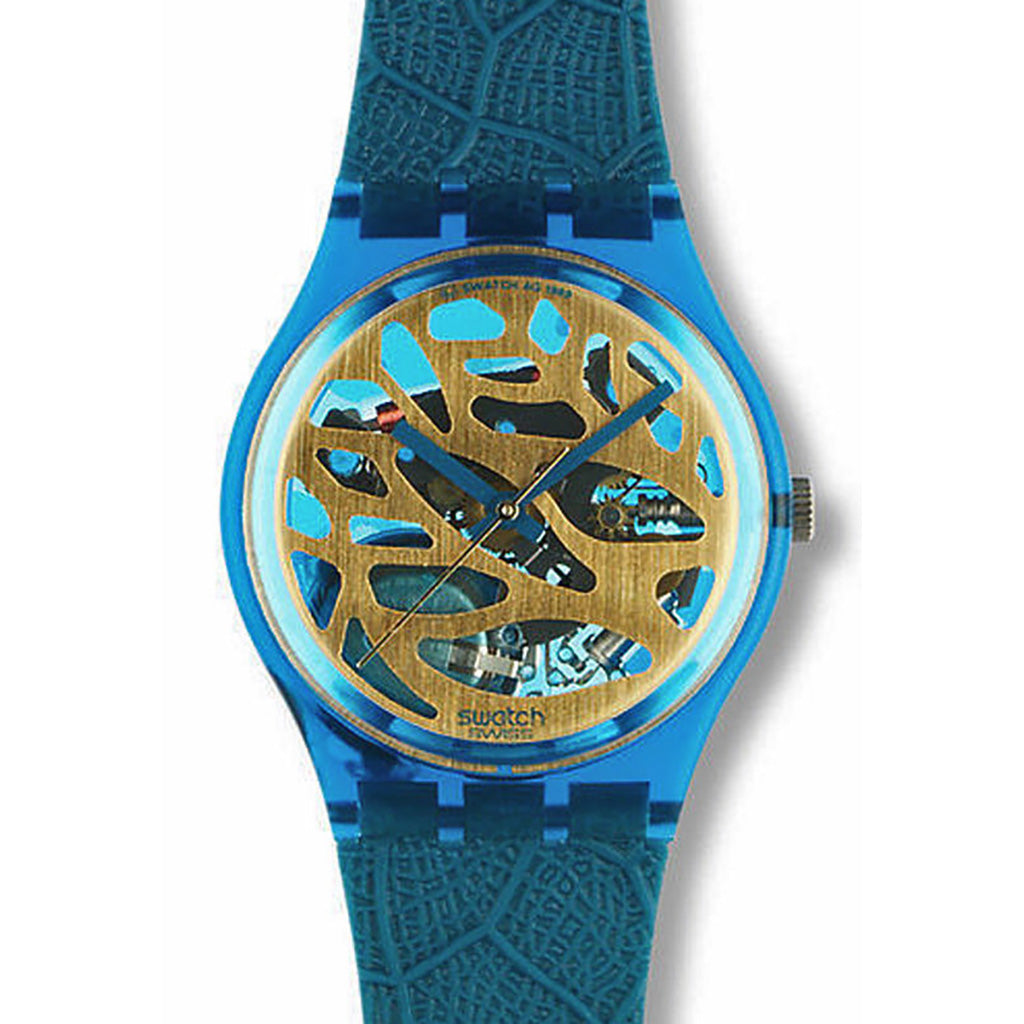 Swatch Gent Blue Leaves GN104
