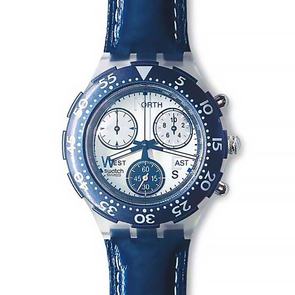 Swatch Midi Aqua Chrono Bleu Royale SEK106
